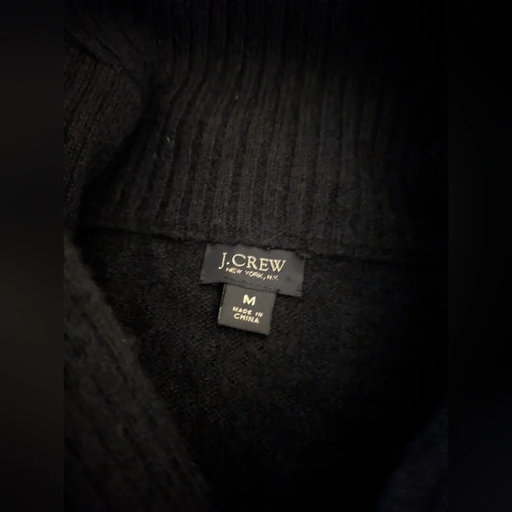 J. Crew Men's Shawl Neck Lambs Wool Pullover M